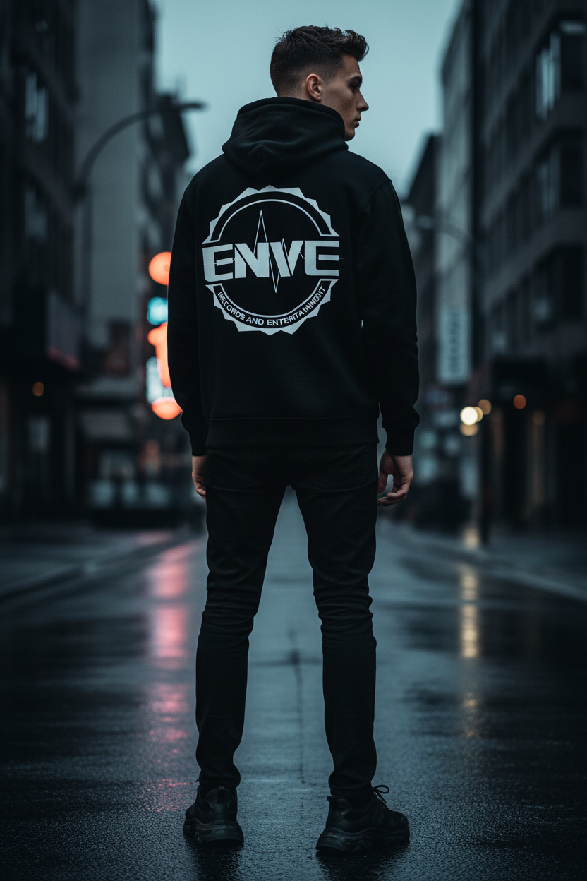 ENVE Hoodie Back - On Model